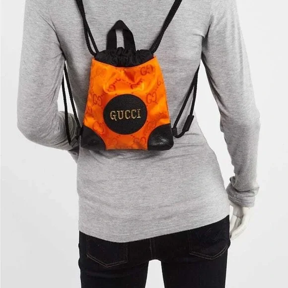 GG Orange nylon off the grid backpack - Picture 12 of 16